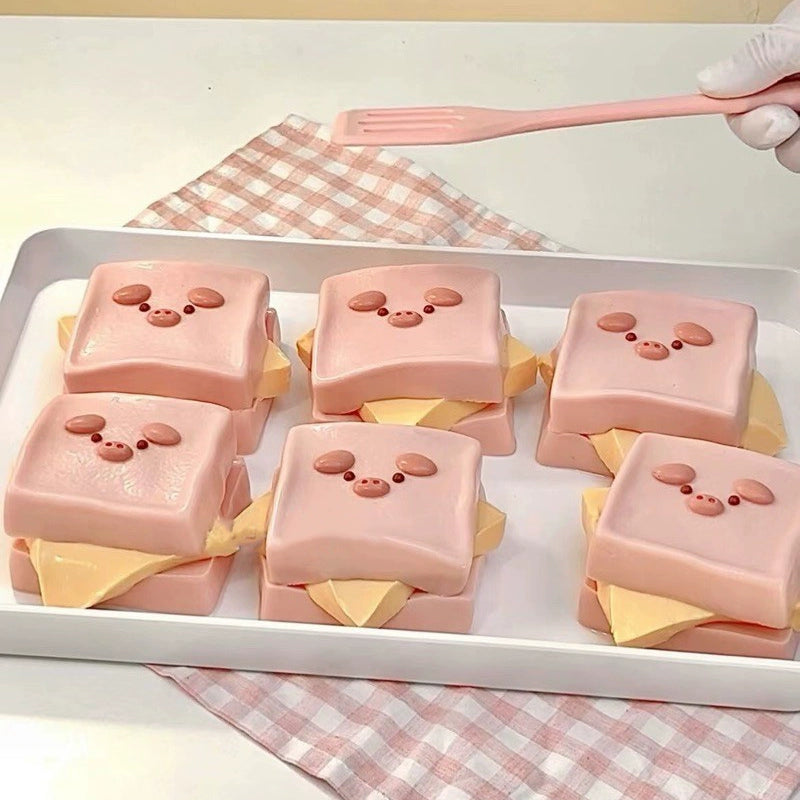 Piggy Toast Squishy Toy