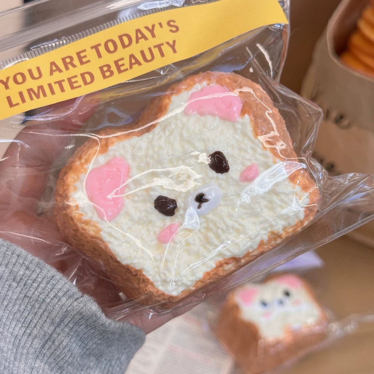 Squishy Toy Bear Toast