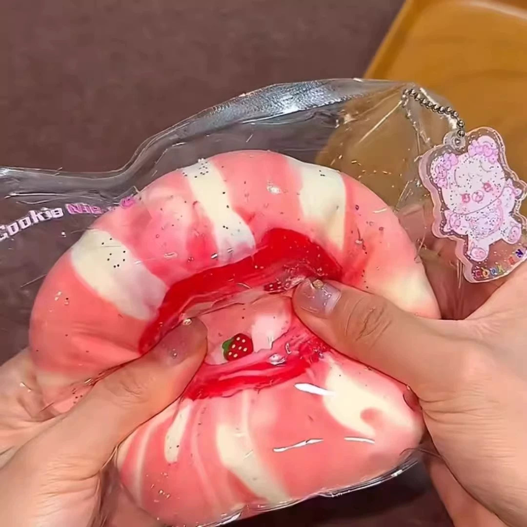 Strawberry Pudding Squishy Toy