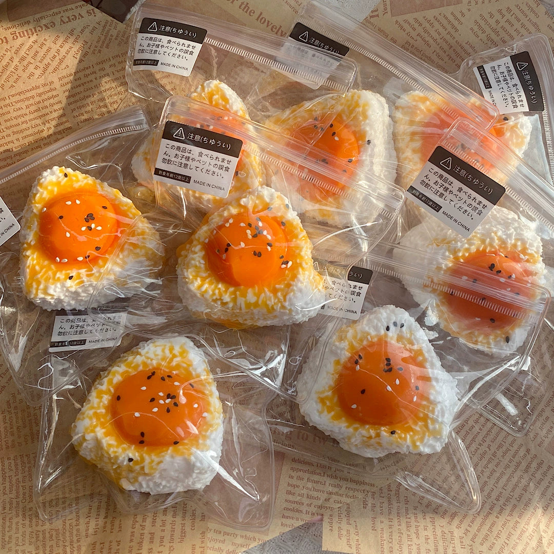 Egg Rice Ball Squishy Toy