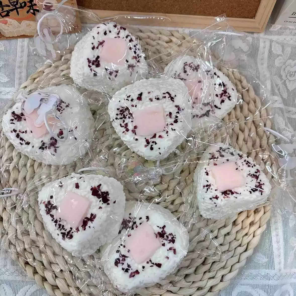 Rose Rice Ball Squishy Toy