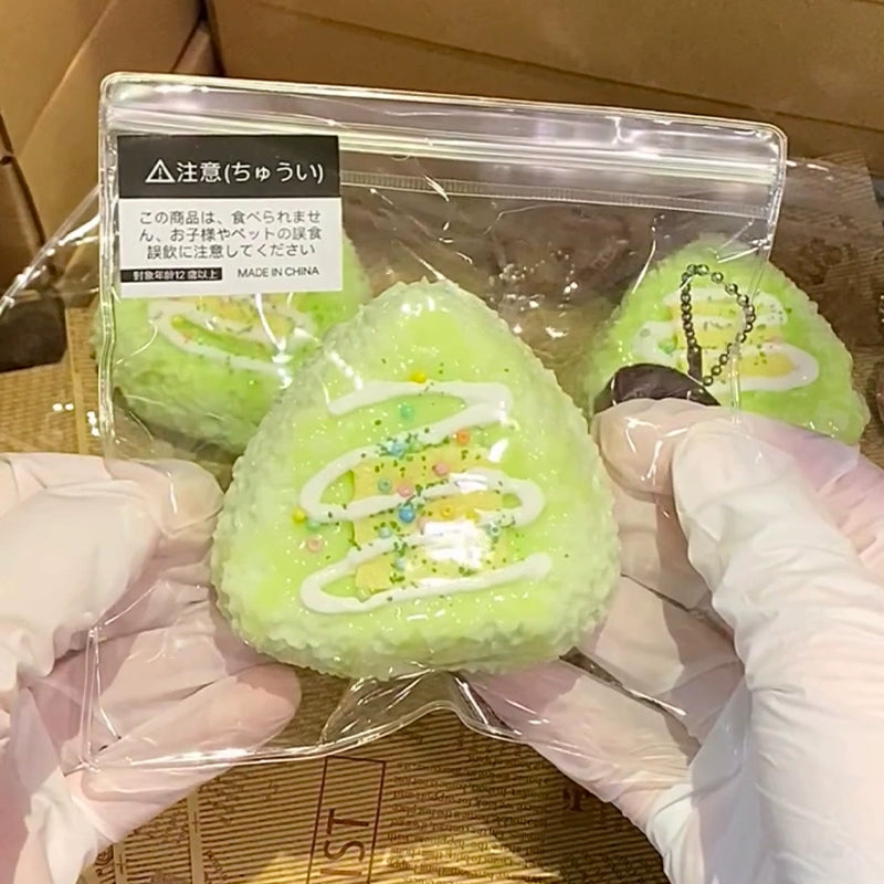 Melon Rice Ball Squishy Toy