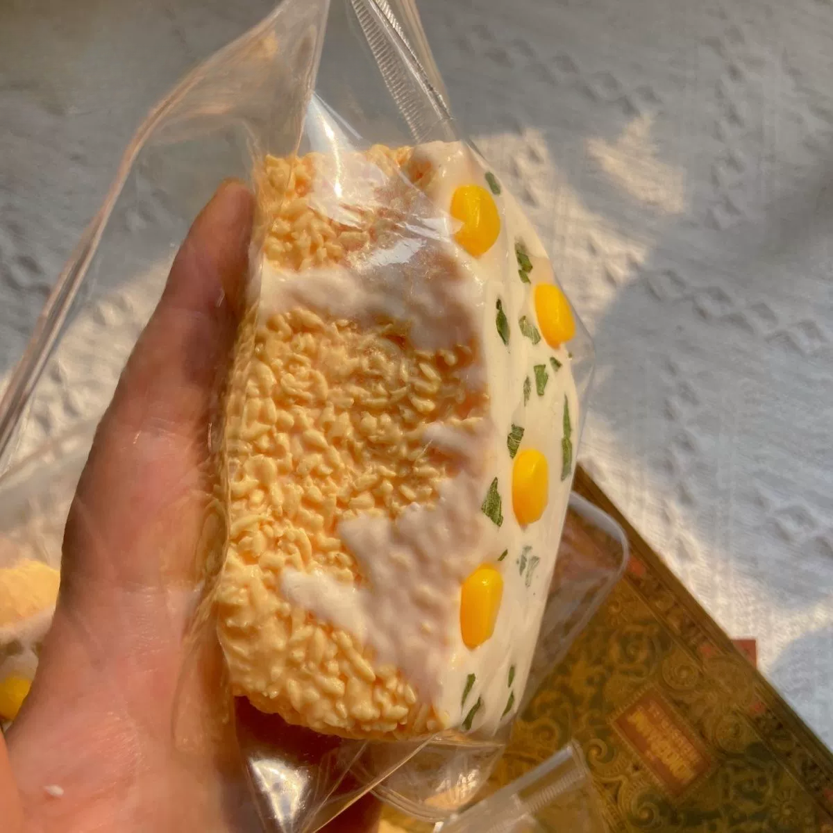 Corn Rice Ball Squishy Toy